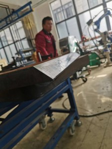 Plate edge beveling machine 1