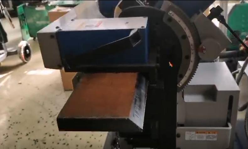 Plate edge beveling machine